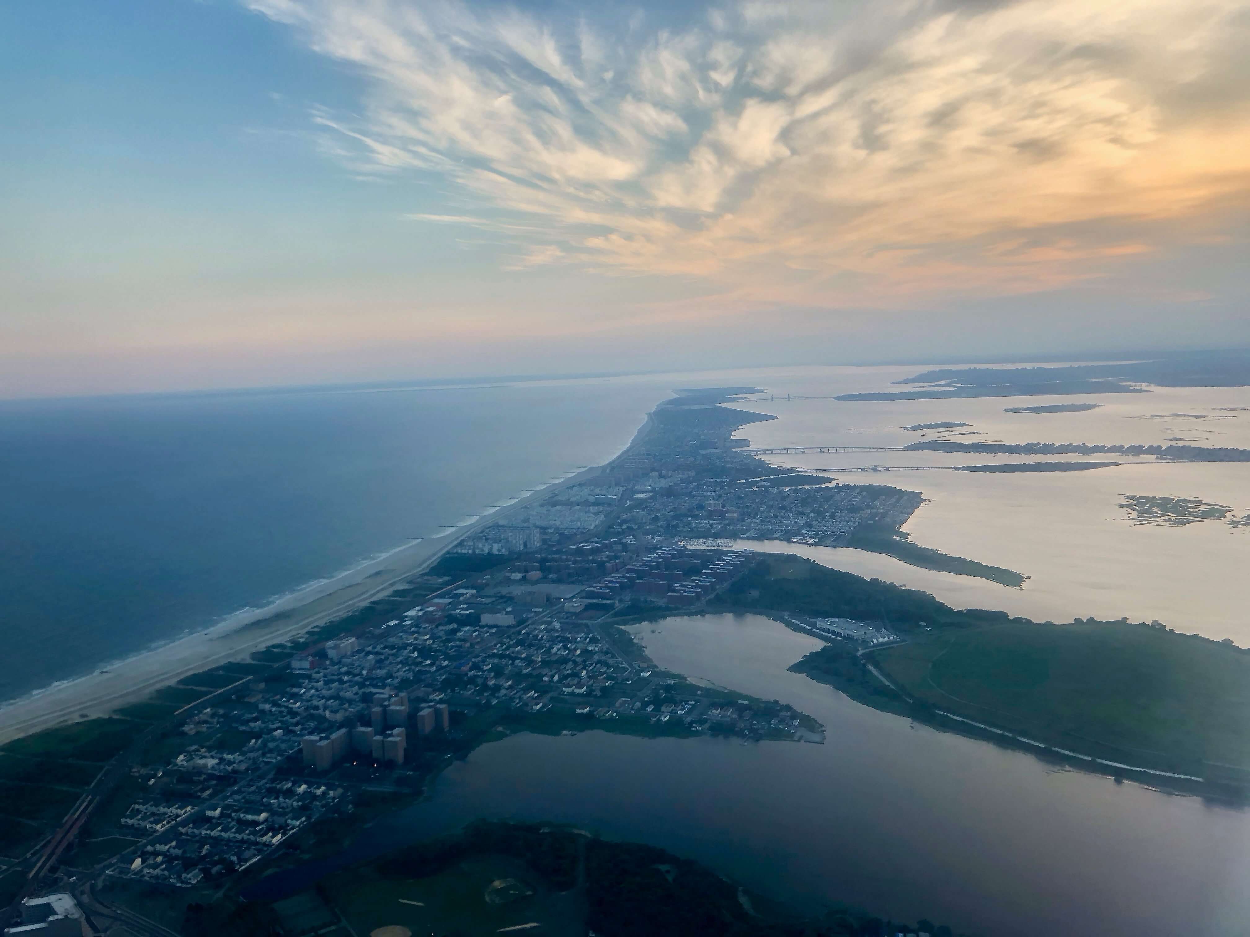 An arial view of coast